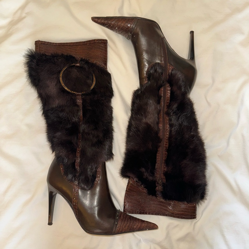 INSANE also alligator and fur boots